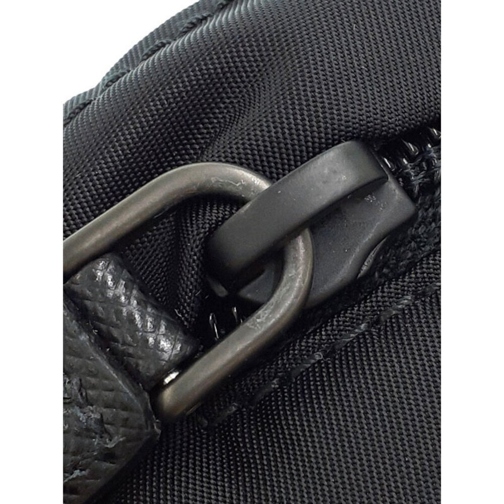Prada Bag Belt Re Crossbody Leather Black Body Saffiano Bum Body - Picture 8 of 9